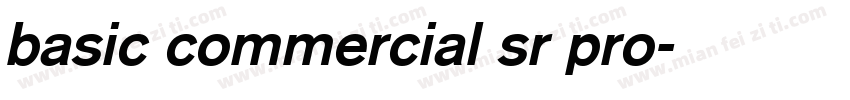 basic commercial sr pro字体转换